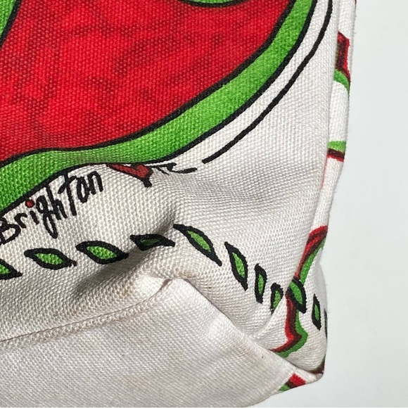 BRIGHTON Joy Christmas Themed Canvas tote Bag - Picture 9 of 12